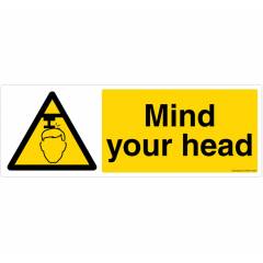 Safety Sign Store Mind Your Head Sign Board, CW606-2159V-01