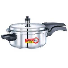 Prestige Deluxe Alpha Base 3 Litre Outer Lid Stainless Steel Pressure Cooker, 20602