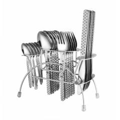 Elegante 24 Pieces Blossom Gracia Stainless Steel Cutlery Set, SL-120