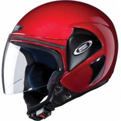 Studds Cub Motorsports Cherry Red Open Face Helmet, Size (Large, 580 mm)