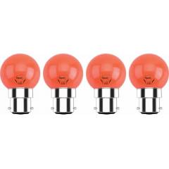 Pigeon Joy 0.5W B22 Red LED Bulb, 12732 (Pack of 4)