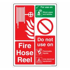 Safety Sign Store Fire Hose Reel Sign Board, FE551-A3AL-01