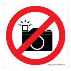 Safety Sign Store No Cameras Graphic Sign Board, CW618-210AL-01