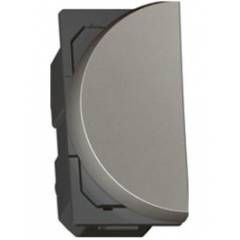 Legrand Arteor 6A 1 Way Round Magnesium Bell Push Button (Left), 5733 80 (Pack of 20)
