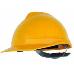 Acme Champion Yellow Industrial Safety Helmet with Inner Ratchet Fitting (Pack of 2)