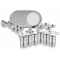 Mahavir 51 Pieces Stainless Steel Dinner Set