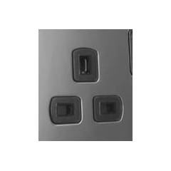 GreatWhite Myrah Black 3 Pin Power Socket With ISI (pack of 5)