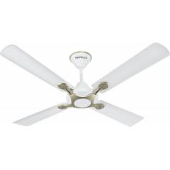 Havells 350rpm Leganza 4 Blade Decorative Pearl White Silver Ceiling Fan, 1200mm