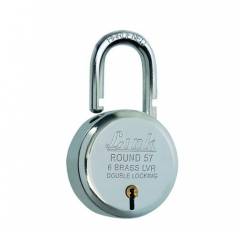 Link 57mm Brass Levers Steel Round Padlock with 3 Keys, L57-LRPL-57