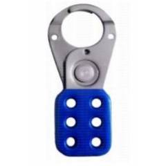 Asian Loto ALC-CHSV-B Small Blue Vinyl Coated Safety Lockout Hasp, Size: 25 mm (Pack of 5)