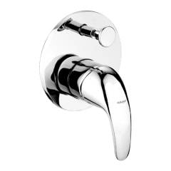Eauset Oblo Lever and Flange for Single Lever Concealed Divertor high flow for bath & overhead shower system, FOB112