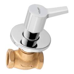 Eauset Liba Single Lever Concealed Stopcock 20mm with Wall Flange, FLI072