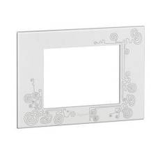 Legrand Arteor 4 Module Tattoo Finish Square Cover Plate With Frame, 5763 58