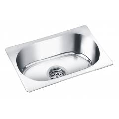 Deepali Single Bowl Kitchen Sink, DP 111B, Overall Size: 24x18x9 Inch