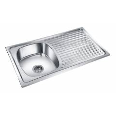 Deepali Single Bowl Kitchen Sink With Drain, DP 208A, Overall Size: 36x20 Inch