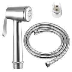 Goonj Health Faucet Complete Set Brass Heavy Series With Flexible Tube 1 Meter and Wall Hook, GHF-2328-1
