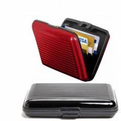 Stealodeal Black & Red Credit/Debit Card Holder Set