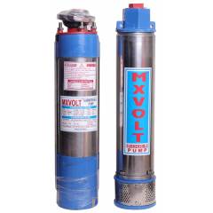 MXVOLT 1 HP 4 Inch Oil Filled Submersible Pump with Control Panel