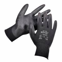 Ansell Black & Grey Edge PU Coated Hand Gloves (Pack of 10)