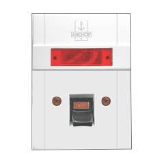 Anchor Penta Ivory Flush DP Switch with Neon, 5140