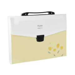 Callas Flora Expanding File with Handle 13 Sections, Yellow