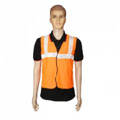 Safari 2 Inch Orange Lycra Reflective Safety Jacket, OR-LY02