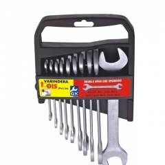 GK Art-501E Double Open Ended Cold Stamp Spanner 12 Pieces Set