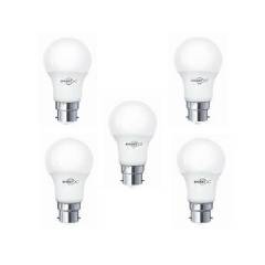 Smartx Omega 7W B-22 White LED Bulb (Pack of 5)