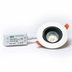 GM G-Lux Qx 6.5W Warm Light Non-Dimmable Down Light, 3000 K