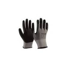 Mallcom 10 Inch White Liner with Grey NBR Coating Safety Gloves, P35NBG (Pack of 12)