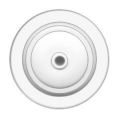 Anchor Penta Ivory Pilot 3 Plate Ceiling Rose, 50916