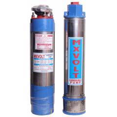 MXVOLT 1 HP 4 Inch Oil Filled Single Phase Borewell Submersible Pump