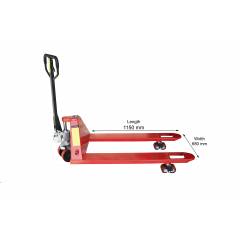 Godrej GPT 2500 W Hand Pallet Truck with Tandem PU Rolls, Load Capacity: 2500 kg