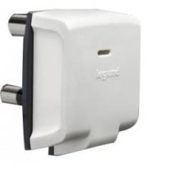 Legrand Arteor 25A Square White Energy Plug, 5738 07 (Pack of 10)