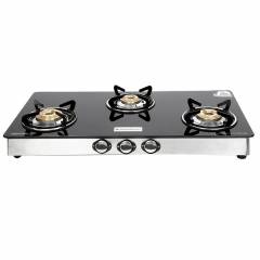 Wonderchef Zest 3 Burner Glass Top Gas Stove