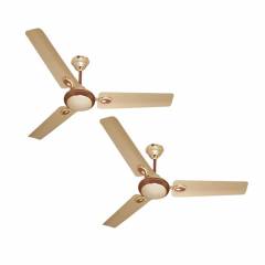 Urja Lite 70W 1200mm Golden Brown Aluminium Ceiling Fan (Pack of 2)