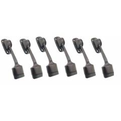 SmartShophar 5 Inch Brown Ajanta Door Stopper, 50900A-STPA-CB05-P6 (Pack of 6)