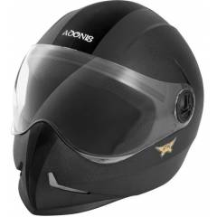 Steelbird Adonis Motorbike Black Full Face Helmet, Size (Medium, 580 mm)
