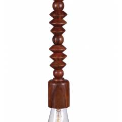 Tezerac 25W E-27 Vestby Wooden Beats Pendant Lamp, TEZ-LL- 140