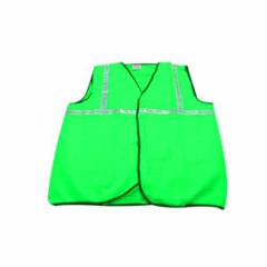 Men Safe Green Safety Jacket, Tape Size: 1 Inch (Pack of 5)