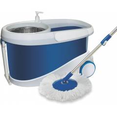 Gala Jet Blue & White Spin Mop Set