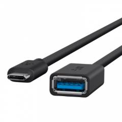 Belkin Black USB-A Adapter to Type-C USB Cable, F2CU036BTBLK