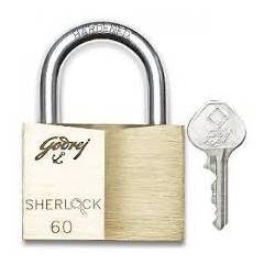 Godrej Sherlock Brass Padlock (3 Keys), 7674
