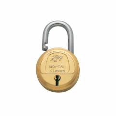 Godrej Navtal 5 Levers Brass Padlock (3 Keys), 3060