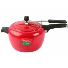 Prestige Apple Plus 5 Litre Red Aluminium Inner Lid Pressure Cooker, 110058
