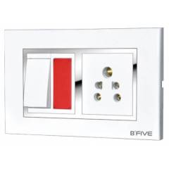 B-Five Shine 8 Module Hz. Cover Plate, B-067S (Pack of 10)