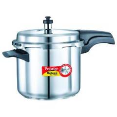 Prestige Deluxe Alpha Base 3.5 Litre Outer Lid Stainless Steel Pressure Cooker, 20603