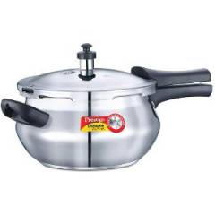 Prestige Deluxe Alpha Base 4.4 Litre Junior Handi Outer Lid Stainless Steel Pressure Cooker, 20613