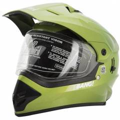 Steelbird Yamaha Green Motocross Helmet, Size (Large, 600 mm)