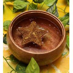 Riflection 0.5 Inch Golden Star Shaped Sparkle Floating Candle, 1280